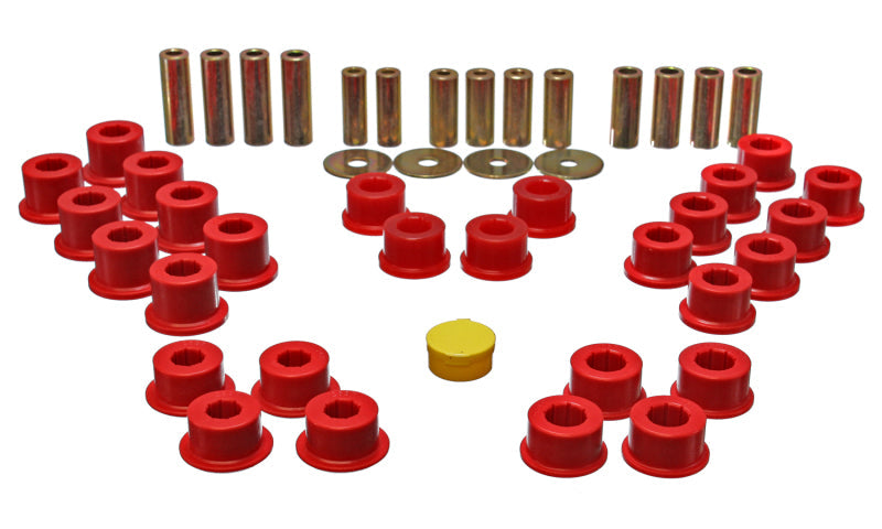 Energy Suspension 90-97 Mazda Miata Red Rear Control Arm Bushing Set Energy Suspension Bushing Kits  AXOPROS