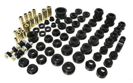 Energy Suspension 92-95 Honda Civic/CRX / 93-97 Honda Del Sol (including VTEC) Black Hyper-Flex Mast Energy Suspension Bushings - Full Vehicle Kits  AXOPROS