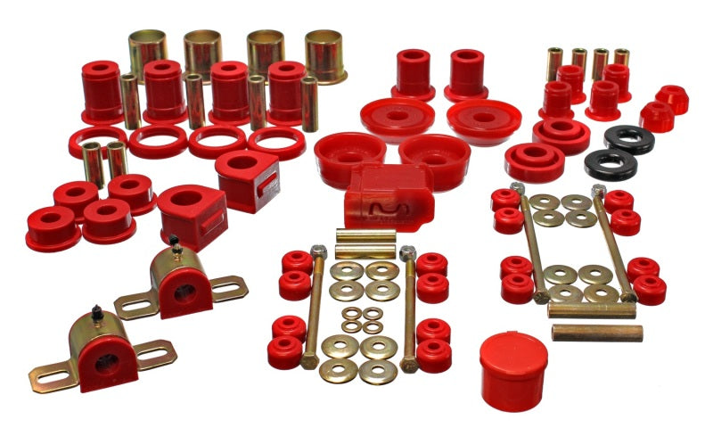 Energy Suspension 93-02 Chevrolet Camaro Red Hyper-flex Master Bushing Set Energy Suspension Bushing Kits  AXOPROS