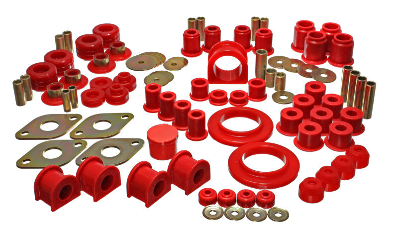 Energy Suspension 95-6/00 Toyota 4WD Pickup (Except T-100 & Tundra)  Red Hyper-Flex Master Bushing S Energy Suspension Bushing Kits  AXOPROS