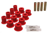 Energy Suspension 95-97 Toyota Tacoma / 89 4Runner / 89-95 Pick Up Red Rear Leaf Spring Shackle Bush Energy Suspension Bushing Kits  AXOPROS