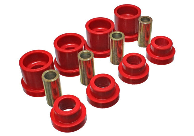 Energy Suspension 95-98 Nissan 240SX (S14) Red Rear Subframe Insert Set (Must reuse all metal parts) Energy Suspension Bushing Kits  AXOPROS