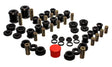 Energy Suspension 95-99 Mitsubishi Eclipse FWD/AWD Black Hyper-flex Master Bushing Set Energy Suspension Bushings - Full Vehicle Kits  AXOPROS