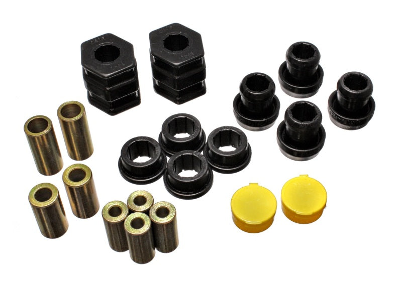 Energy Suspension 96-00 Honda Civic/CRX Black Front Control Arm Bushing Set Energy Suspension Bushing Kits  AXOPROS