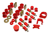 Energy Suspension 97-01 Ford Escort/ZX2 Red Hyper-flex Master Bushing Set Energy Suspension Bushing Kits  AXOPROS