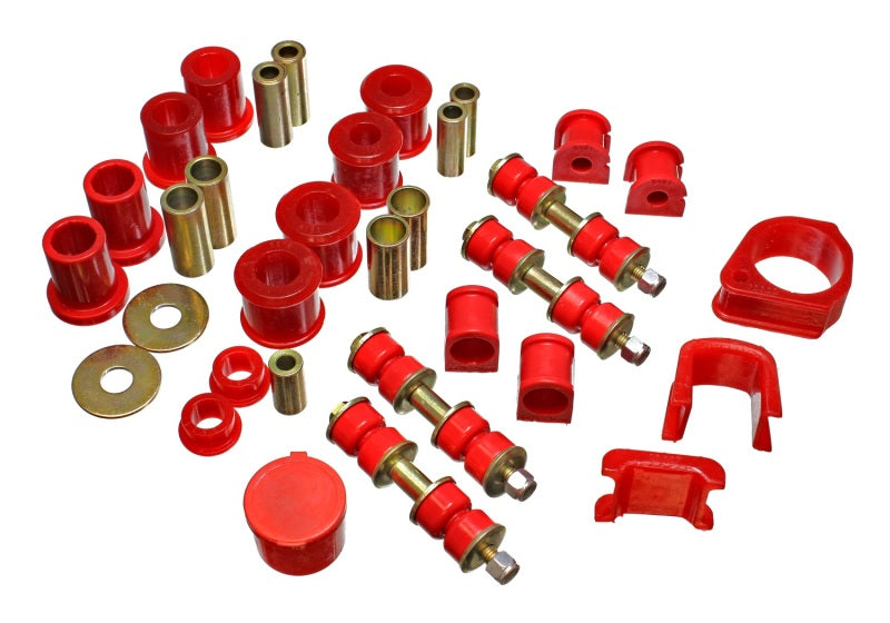 Energy Suspension 97-01 Ford Escort/ZX2 Red Hyper-flex Master Bushing Set Energy Suspension Bushing Kits  AXOPROS