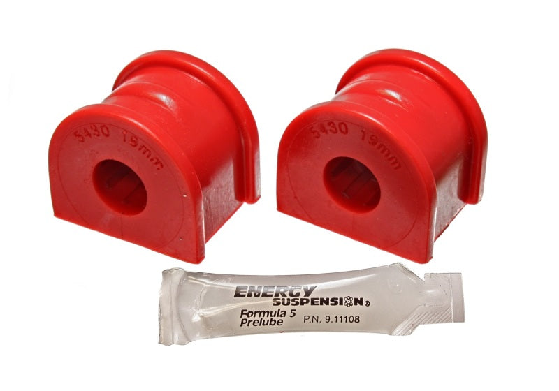 Energy Suspension 97-04 Chevy Corvette Red 19mm Rear Sway Bar Bushing Set - Reuse OE Brackets Energy Suspension Bushing Kits  AXOPROS