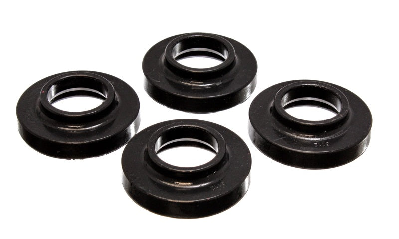 Energy Suspension 97-06 Jeep Wrangler TJ / 84-01 Cherokee Black Fr/Rear Coil Lift Isolator Set of 4 Energy Suspension Bushing Kits  AXOPROS