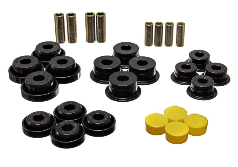 Energy Suspension 97-06 Jeep Wrangler TJ Blk Rear Control Arm Bushings (Must reuse OEM Outer Shells Energy Suspension Bushing Kits  AXOPROS
