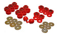 Energy Suspension 97-06 Jeep Wrangler YJ & TJ Red Body(cab) Mount Set Energy Suspension Bushing Kits  AXOPROS