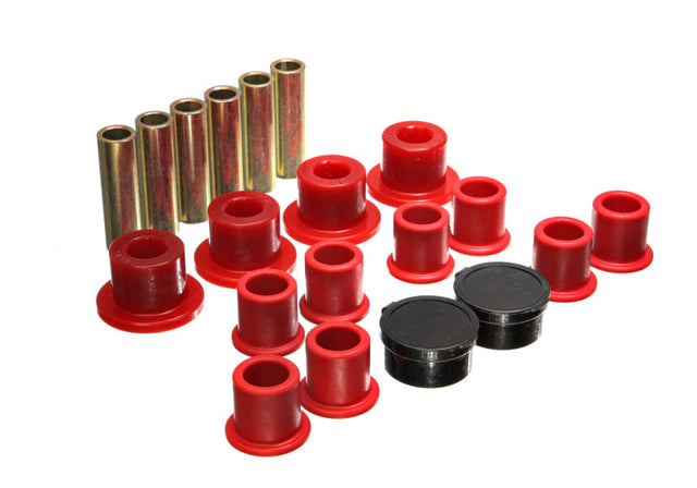 Energy Suspension 98-11 Ford Ranger Red Rear Leaf Spring Bushing Set Energy Suspension Bushing Kits  AXOPROS