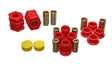 Energy Suspension 99-00 Honda Civic Si Red Front Control Arm Bushing Set Energy Suspension Bushing Kits  AXOPROS