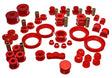 Energy Suspension 99-00 Honda Civic Si Red Hyper-Flex Master Bushing Set Energy Suspension Bushing Kits  AXOPROS