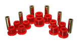 Energy Suspension 99-04 Ford F-350 2wd/F-250 SD 4wd/F-350 4wd Red Rear Leaf Spring Bushing Set Energy Suspension Bushing Kits  AXOPROS