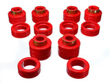 Energy Suspension Chevy Pickup 2&4Wd Body Mounts - Red Energy Suspension Bushing Kits  AXOPROS