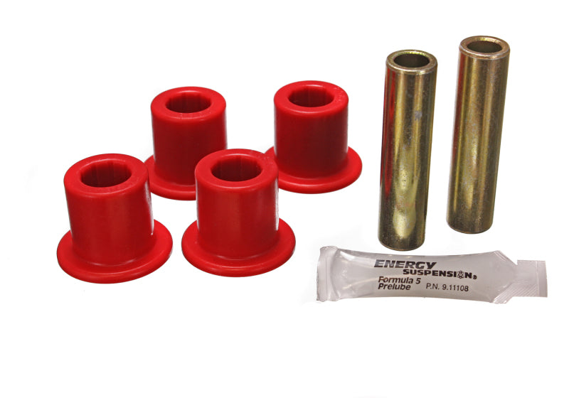 Energy Suspension Jeep Frame Shackle Bushing Set - Red Energy Suspension Bushing Kits  AXOPROS