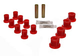 Energy Suspension Jeep Spring Bushing Set - Red Energy Suspension Bushing Kits  AXOPROS