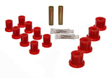 Energy Suspension Jeep Spring Bushing Set - Red Energy Suspension Bushing Kits  AXOPROS