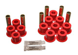 Energy Suspension Rear Spring Bushing Set - Red Energy Suspension Bushing Kits  AXOPROS