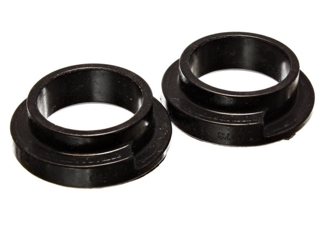 Energy Suspension Universal 2 1/8in ID 2 1/2in OD 5/8in H Black Coil Spring Isolators (2 per set) Energy Suspension Bushing Kits  AXOPROS