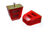 Energy Suspension Universal 4.5in Tall x 4.5in Long x 2.5in Wide Red Bump Stops (2 per set) Energy Suspension Bushing Kits  AXOPROS