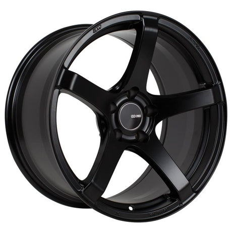 Enkei Kojin 18x8.5 45mm Offset 5x100 Bolt Pattern 72.6mm Bore Dia Matte Black Wheel Enkei Wheels - Cast  AXOPROS