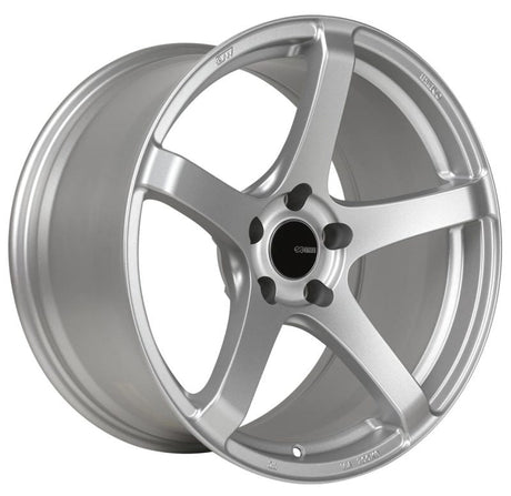 Enkei Kojin 18x9.5 15mm Offset 5x114.3 Bolt Pattern 72.6mm Bore Dia Matte Silver Wheel Enkei Wheels - Cast  AXOPROS