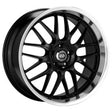 Enkei Lusso 20 x 8.5 40mm Offset 5x114.3 Bolt Pattern Black w/ Machine Lip Wheel Enkei Wheels - Cast  AXOPROS