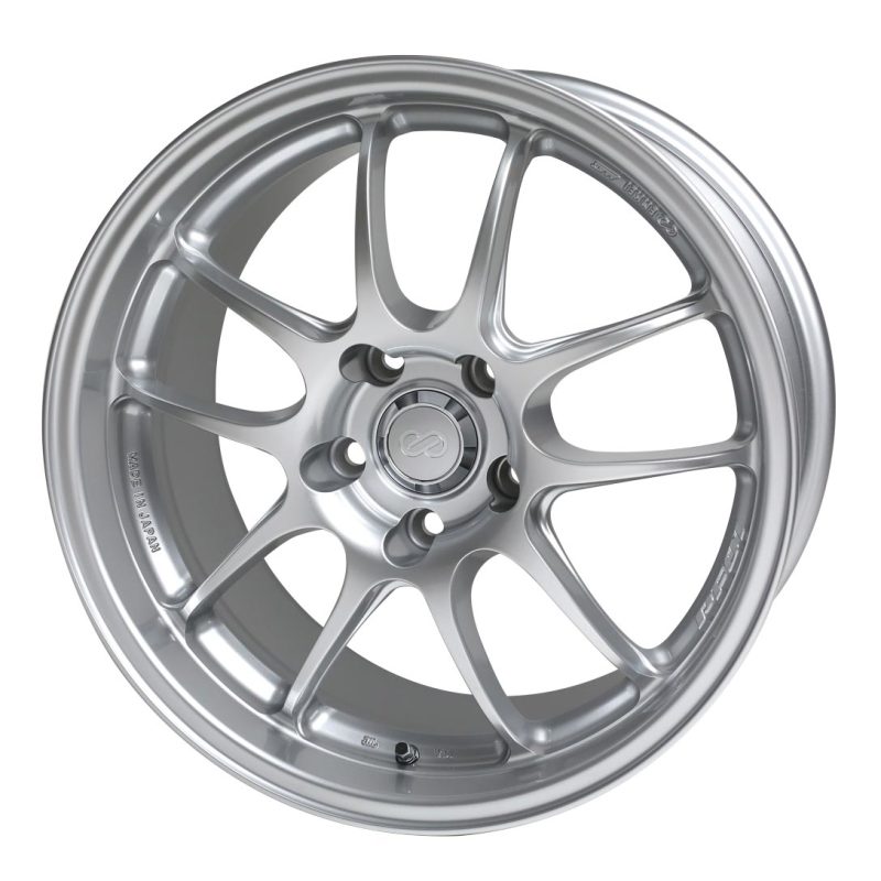 Enkei PF01SS 17x9 5x114.3 60mm Offset 75mm Bore Diameter Silver Wheel Enkei Wheels - Cast  AXOPROS