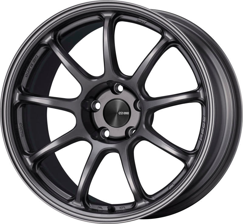 Enkei PF09 17x9 5x114.3 45mm Offset 75mm Bore Dark Silver Wheel Enkei Wheels - Cast  AXOPROS