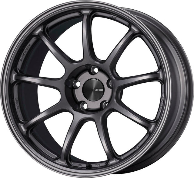 Enkei PF09 18x9.5 5x114.3 40mm Offset 75mm Bore Dark Silver Wheel Enkei Wheels - Cast  AXOPROS