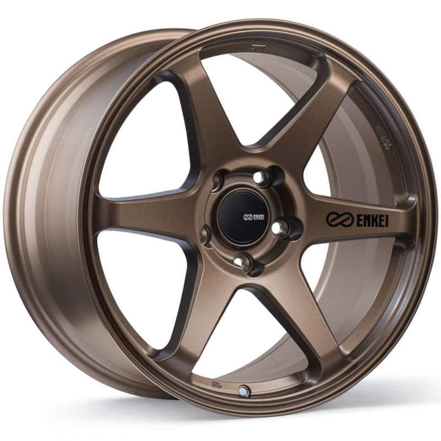 Enkei T6R 18x8.5 38mm Offset 5x114.3 Bolt Pattern 72.6 Bore Matte Bronze Wheel Enkei Wheels - Cast  AXOPROS
