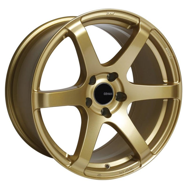 Enkei T6S 17x8 45mm Offset 5x100 Bolt Pattern 72.6 Bore Gold Wheel Enkei Wheels - Cast  AXOPROS