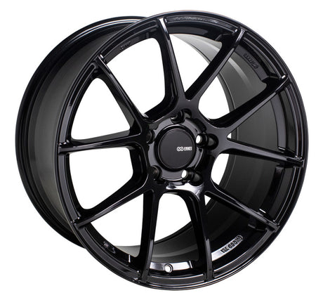 Enkei TS-V 18x8 5x112 45mm Offset 72.6mm Bore Gloss Black Wheel Enkei Wheels - Cast  AXOPROS