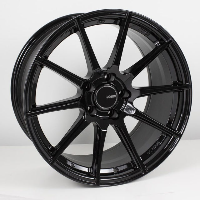 Enkei TS10 17x8 5x114.3 45mm Offset 72.6mm Bore Black Wheel Enkei Wheels - Cast  AXOPROS