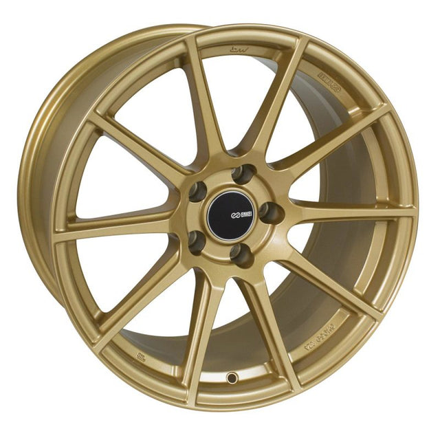 Enkei TS10 18x8.5 5x114.3 50mm Offset 72.6mm Bore Gold Wheel Enkei Wheels - Cast  AXOPROS