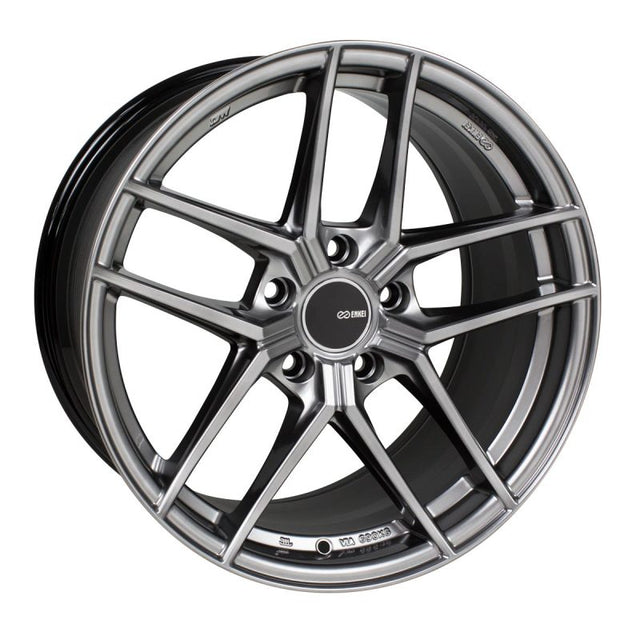 Enkei TY5 19x8.5 5x114.3 35mm Offset 72.6mm Bore Hyper Silver Wheel Enkei Wheels - Cast  AXOPROS