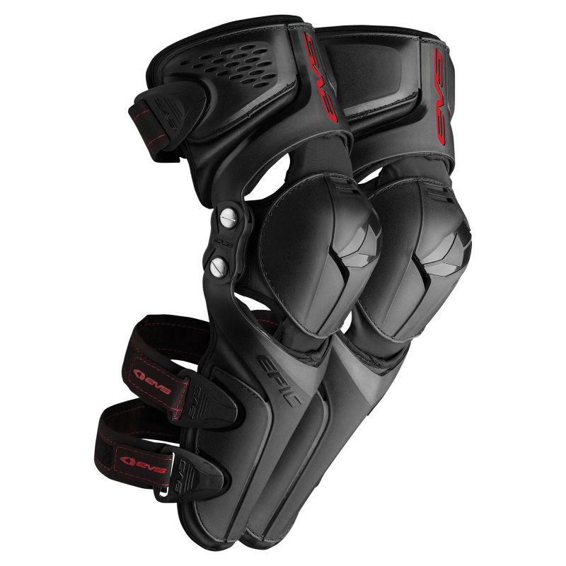 EVS Epic Knee Guard CE Black Pair Large/XL EVS Body Protection  AXOPROS