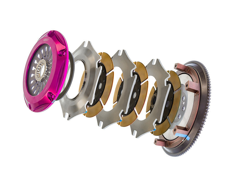Exedy 1996-1996 Mitsubishi Lancer Evolution IV L4 Hyper Triple Cerametallic Clutch Rigid Pull Type Exedy Clutch Kits - Multi  AXOPROS