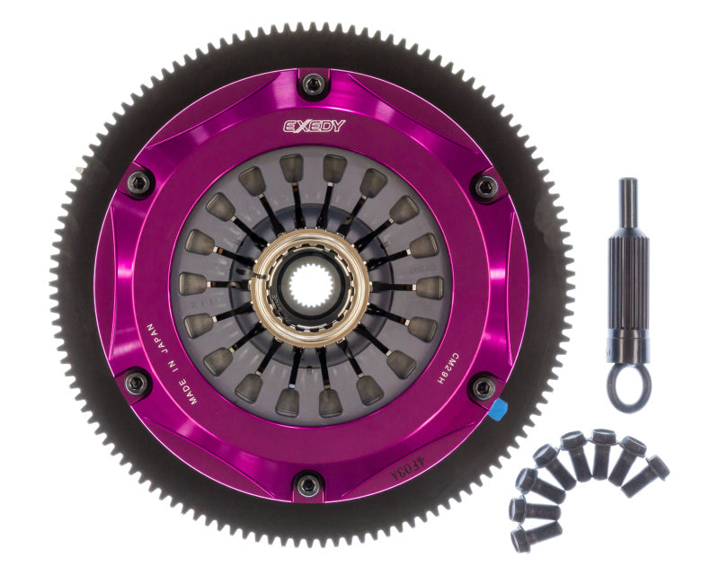 Exedy 2004-2014 Subaru Impreza WRX STI H4 Hyper Twin Cerametallic Clutch Sprung Center Disc Pull Exedy Clutch Kits - Multi  AXOPROS