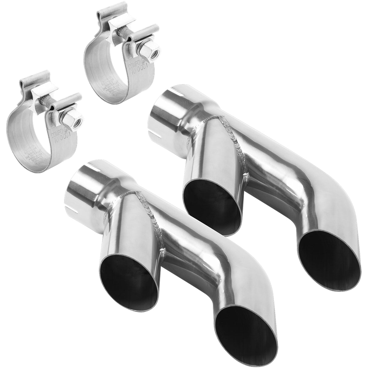 Exhaust Tip Set - Turn Down - 2.50In. MagnaFlow Exhaust Products Exhaust Tail Pipe Tip  AXOPROS