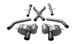 Corsa 2012-21 Jeep Grand Cherokee SRT 2.75in Dual Rear Xtreme Cat-Back Exhaust - Black PVD TipFinish CORSA Performance Catback  AXOPROS