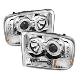 Spyder Ford F250 Super Duty 99-04 Projector Version 2 LED Halo LED Chrm PRO-YD-FF25099-1P-G2-C SPYDER Headlights  AXOPROS