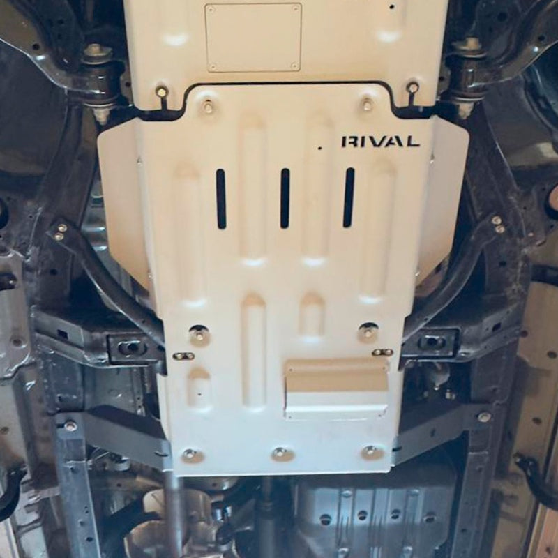 Rival 10-24 Toyota 4Runner Aluminum Transmission Transfer Case Catalytic Converter Skid Plate Rival 4x4 Skid Plates  AXOPROS