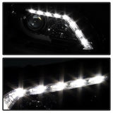 Spyder Honda Accord 2013-2015 4DR Projector Headlights Light Bar DRL Black PRO-YD-HA13-LBDRL-BK SPYDER Headlights  AXOPROS