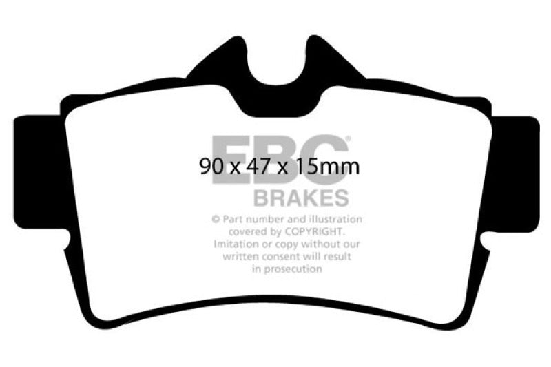 EBC 94-04 Ford Mustang 4.6 Cobra Yellowstuff Rear Brake Pads EBC Brake Pads - Performance  AXOPROS