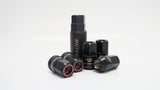 Wheel Mate Muteki HR38 Open End Lug Nuts 12x1.50 Black Chrome / Blue Ring Wheel Mate Lug Nuts  AXOPROS