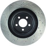 StopTech SportStop 06-09 Chrysler SRT-8 Front Left Drilled & Slotted Rotor Stoptech Brake Rotors - Slot & Drilled  AXOPROS