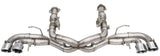 Corsa 20-24 Corvette C8 3in Xtreme Cat-Back Exhaust 4.5in Pol Quad Tips - Integrates stock AFM Valve CORSA Performance Catback  AXOPROS