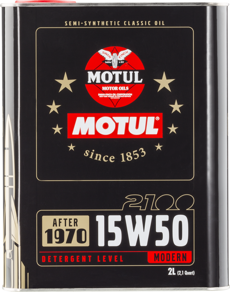 Motul 15W50 Classic 2100 Oil - 10x2L Motul Motor Oils  AXOPROS